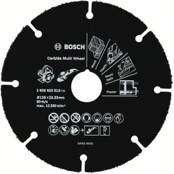 Disk prerës Bosch Expert Carbide Multi Wheel, 125mm, karabit, gri