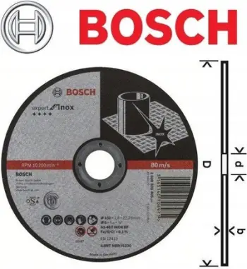 Disk prerës Bosch Professional PRO 2608603405, 150mm, për inoks dhe metal