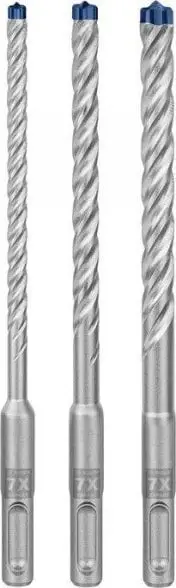 Set stërvitjesh çekiçi Bosch Expert SDS-plus-7X, 3 copë, Ø 6 8 10mm, gjatësi pune 100mm