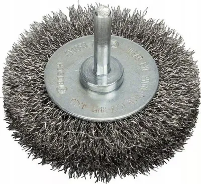 Furçë rrethore BOSCH Disc, tel i valëzuar 100 mm, për stërvitje, metalike - 2