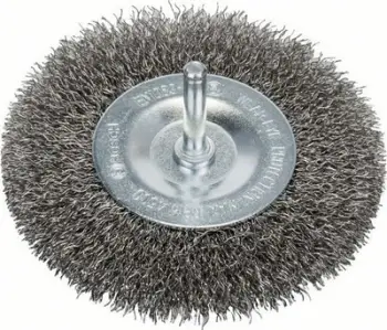 Furçë rrethore BOSCH Disc, tel i valëzuar 100 mm, për stërvitje, metalike