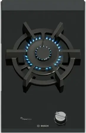 Pllakë gatimi me gaz Bosch PRA3A6I10, 30 cm, e zezë, për ndërtim