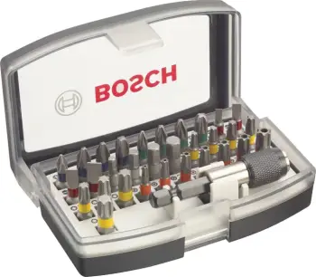 Set me pjesë për kaçavida Bosch 1/4 ", 32 pjesë