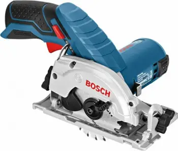 Sharrë rrethore Bosch GKS 10.8 V-LI, 10.8V, 2Ah, 8.5cm, zi/kaltër/metalike
