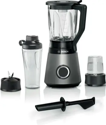 Blender tavoline Bosch Serie 4 MMB6177S, 1.5L, 1200W, i zi/argjendtë