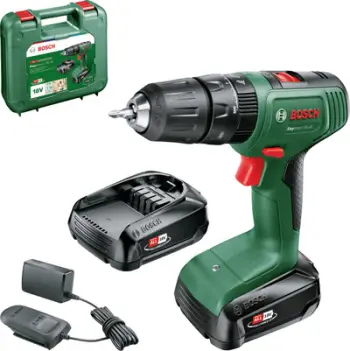 Trapano kaçavidë me goditje Bosch EasyImpact 18V-40, 18V, 2x bateri 2Ah, jeshile