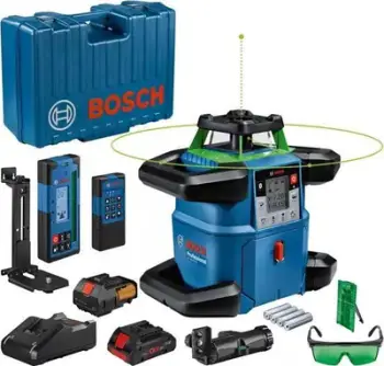 Nivel lazer rrotullues Bosch GRL 650 CHVG, rreze 650 m, IP68, blu