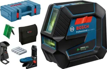 Nivel lazer Bosch GCL 2-50 G, rreze jeshile, IP64, me aksesorë