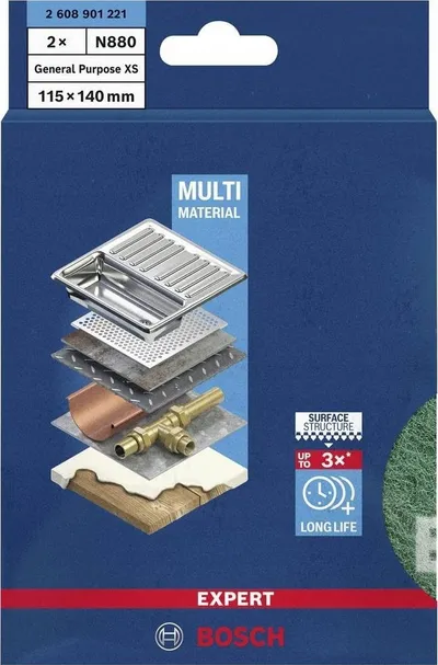 Jastëk gërryes Bosch Expert N880, 115x140mm, për lëmim me dorë, jeshil - 2