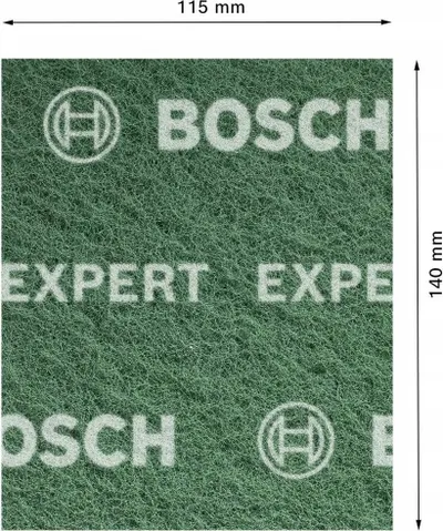 Jastëk gërryes Bosch Expert N880, 115x140mm, për lëmim me dorë, jeshil - 4