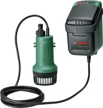 Pompe uji kopshti Bosch GardenPump 18V-2000 06008C4203, bateri 18V, për ujë shiu