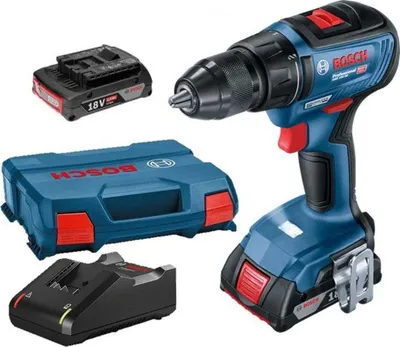 Vidues Bosch GSR 18V-50 06019H5000, 18 V, 2 bateri 2 Ah, i kaltër - 1