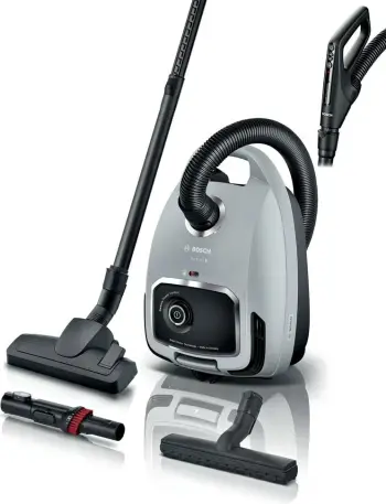 Fshesë me korent Bosch BGB6X330, me qese, filtër HEPA, blu