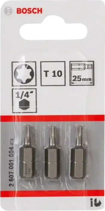 Set bitash Bosch Extra Hard Torx T10, 25mm, paketë 3 copë