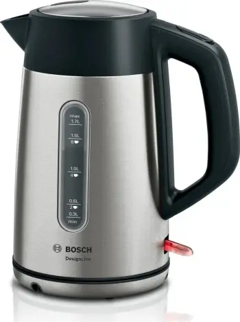 Çajnik Bosch DesignLine TWK4P440, 1.7 litra, 2400W, ngjyrë argjendi