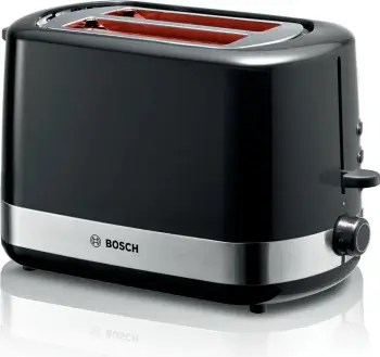 Toaster Bosch TAT6A513, 2 feta, 800 W, Inoks, E zezë