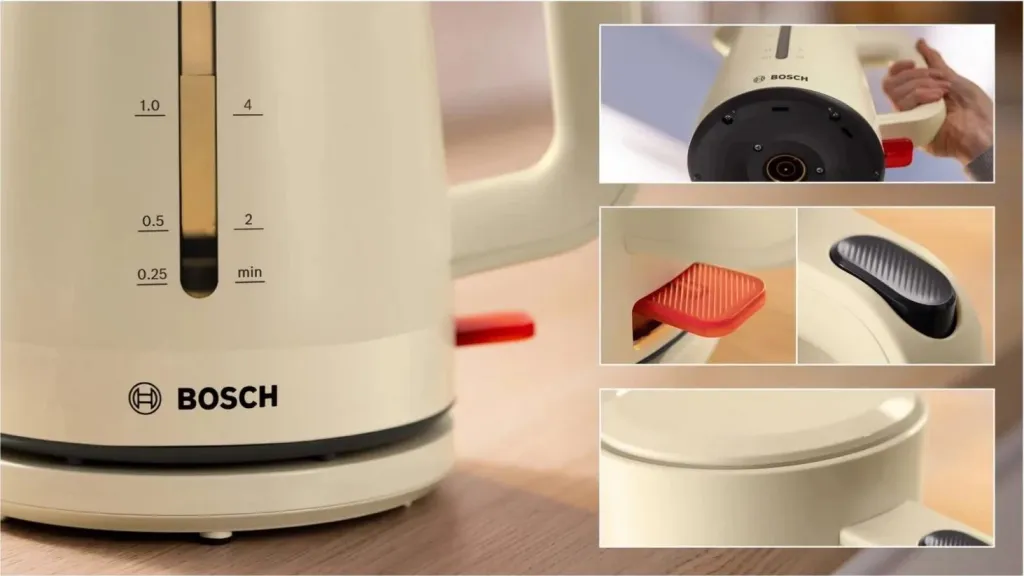 Çajnik Bosch TWK3M127, 1.7 litra, bezhë - 3