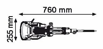 Çekiç demolues Bosch GSH 16-30, 1750W, elektrik, blu - 2