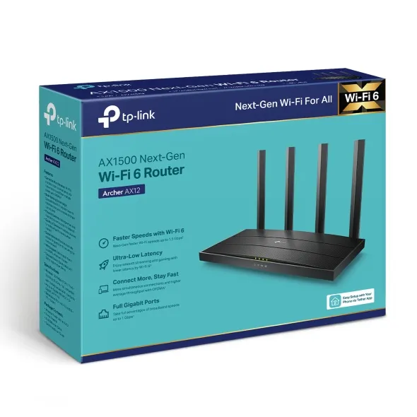 Ruter TP-Link Archer AX1500, Wi-Fi 6 - 4