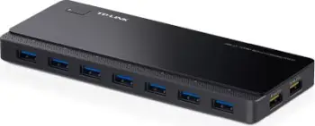 Qendër USB TP-Link UH720, 7x USB 3.0, 2 Porte Karikimi, e zezë