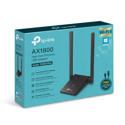 Access Point TP-LINK Archer TX20U Plus, AX1800, 2.4GHz/5GHz, e zezë - 6