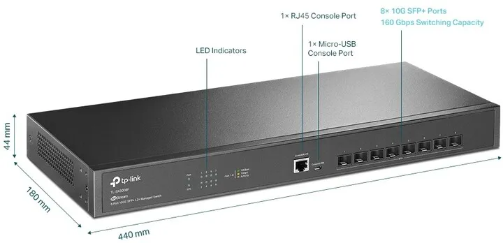 Switch TP-LINK TL-SX3008F - 1