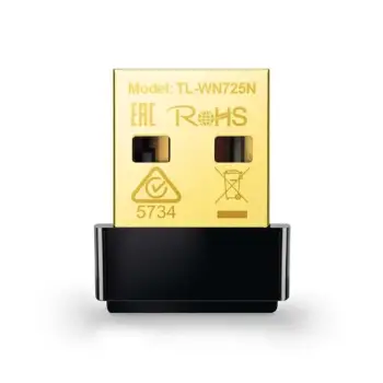 Përshtatës Wi-Fi TP-Link TL-WN725N, USB 2.0, 150 Mbps, i zi