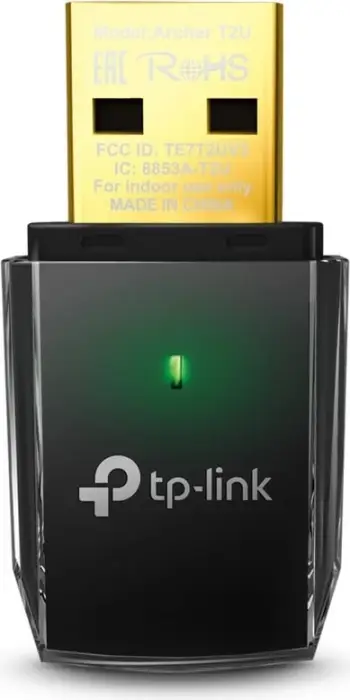 Përshtatës Wi-Fi TP-Link Archer T2UH, Dual Band, 600Mbps, USB, i zi