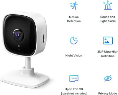 Kamerë sigurie TP-Link Tapo C110, 3MP, Wi-Fi, e bardhë - 3
