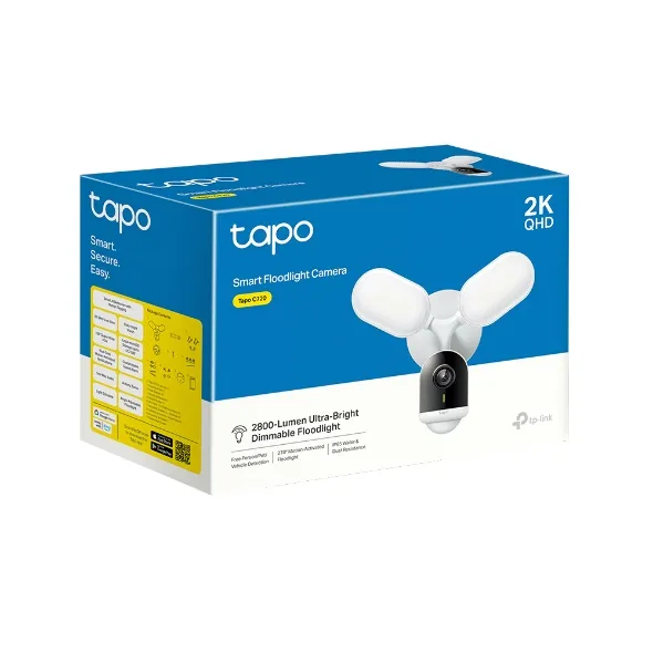 Kamerë TP-Link Tapo C720 Smart, 2K QHD, 2800 Lumen, e zezë - 6