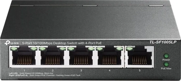 Switch TP-LINK TL-SF1005LP - 5x10/100, PoE (41W) - 2
