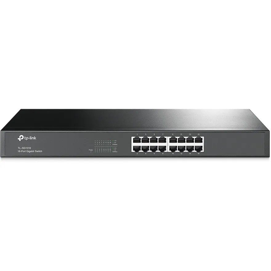 Switch TP-Link TL-SG1016, 16-Porta, Gigabit, Rackmount, i zi - 1