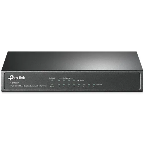 Switch TP-Link TL-SF1008P 8 porta 10/100Mbps PoE desktop - 1