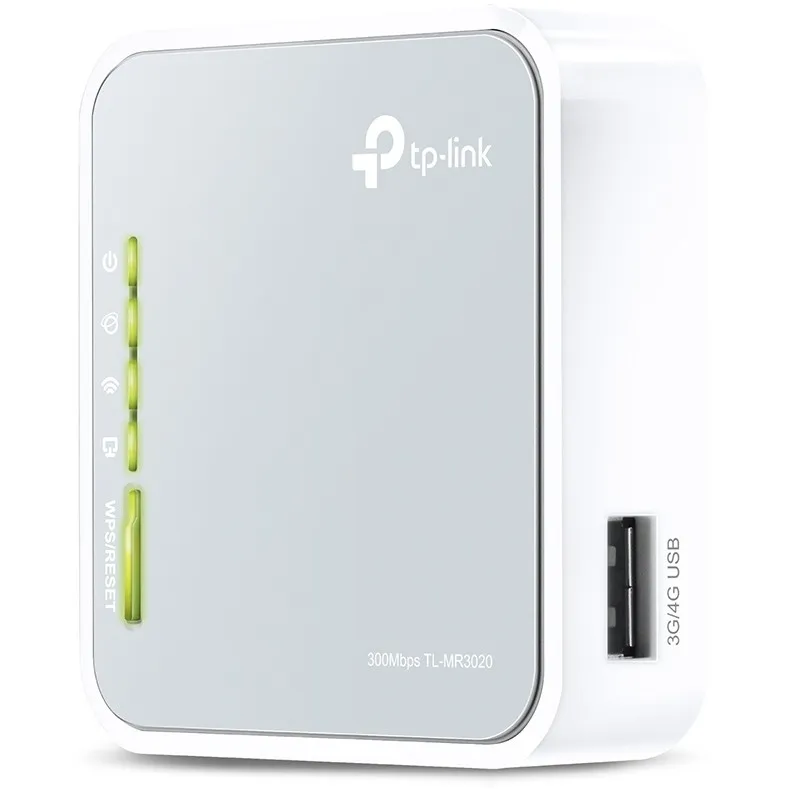 Router TP-Link TL-MR3020, Wi-Fi 4, 3G, Ethernet LAN, Silver, White - 1
