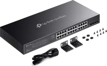 Switch TP-Link Omada SG2428LP, 28 porta Gigabit, 16 porta PoE+, Gri