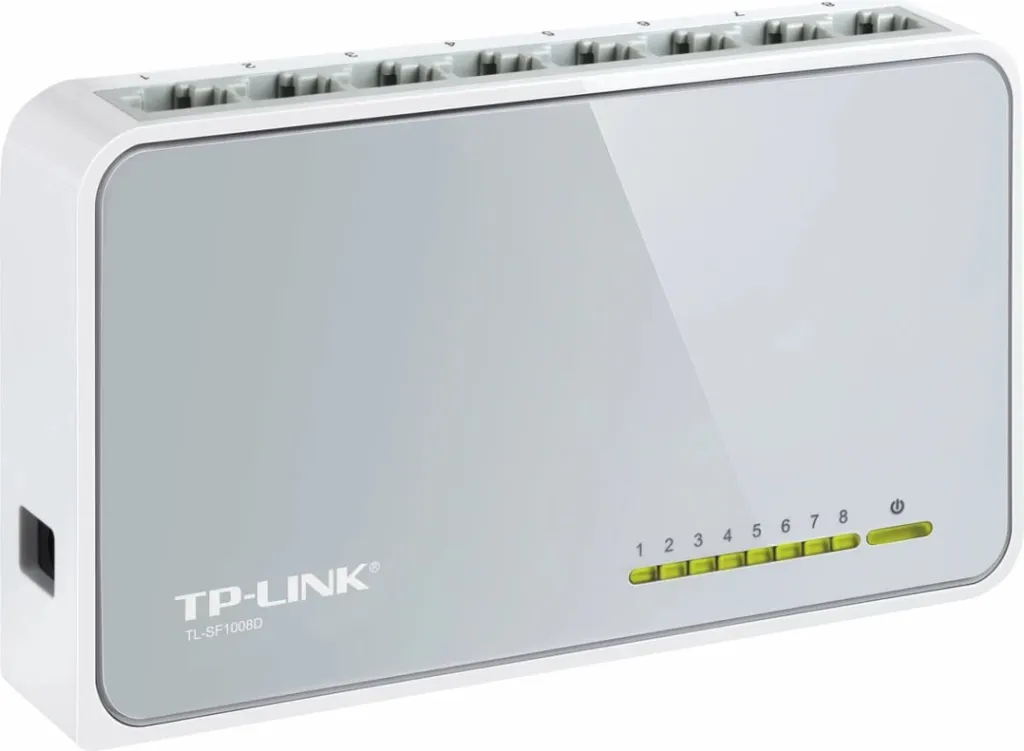 Switch TP-LINK TL-SF1008D, 8 porta, Fast Ethernet, Bardhë - 1