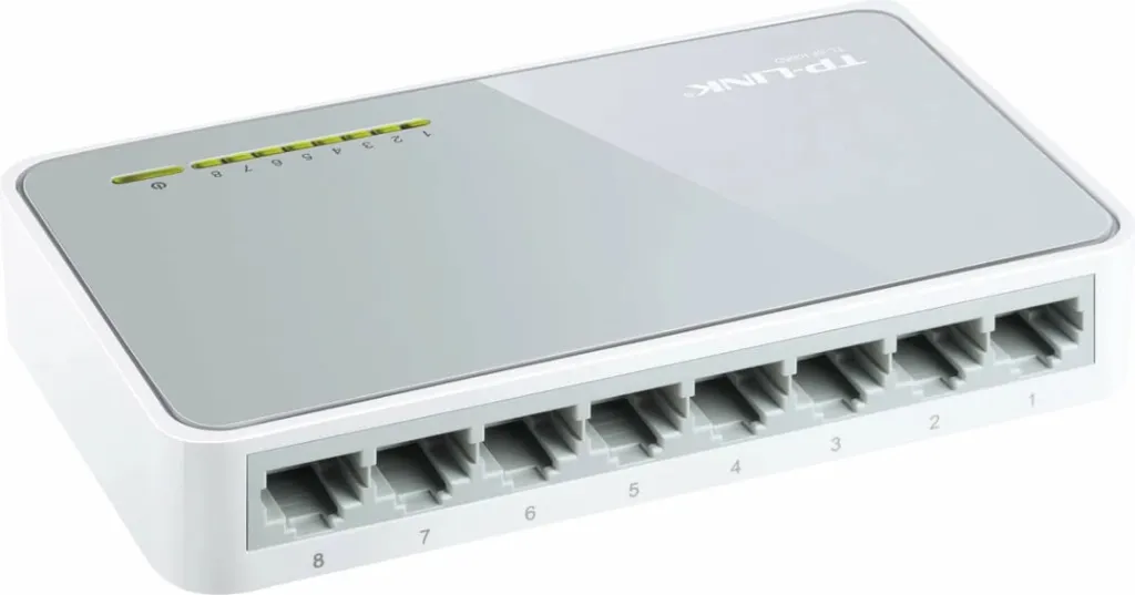 Switch TP-LINK TL-SF1008D, 8 porta, Fast Ethernet, Bardhë - 2