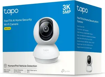 Kamerë sigurie IP TP-Link Tapo C230, 3K 5MP, Wireless, për brenda, E bardhë