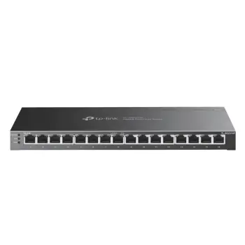 Switch TP-Link TL-SG2016P 16 porta Gigabit PoE i menaxhueshëm, e zezë