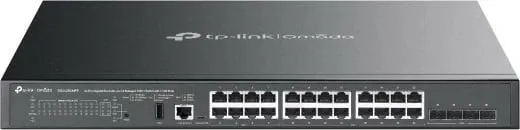 Switch TP-Link SG5428XMPP, L3, 24 porta Gigabit, PoE, rackmount, i zi - 1