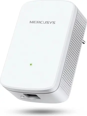 Repeater Wi-Fi Mercusys ME10, 300 Mbps, 1 portë LAN, i bardhë