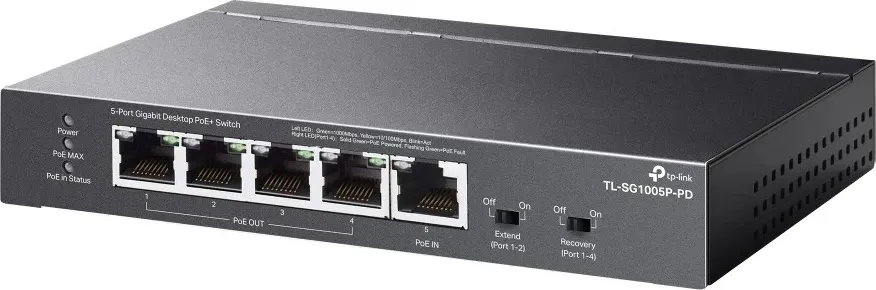 Switch TP-Link TL-SG1005P-PD, 5 porta Gigabit, PoE, Zi - 3