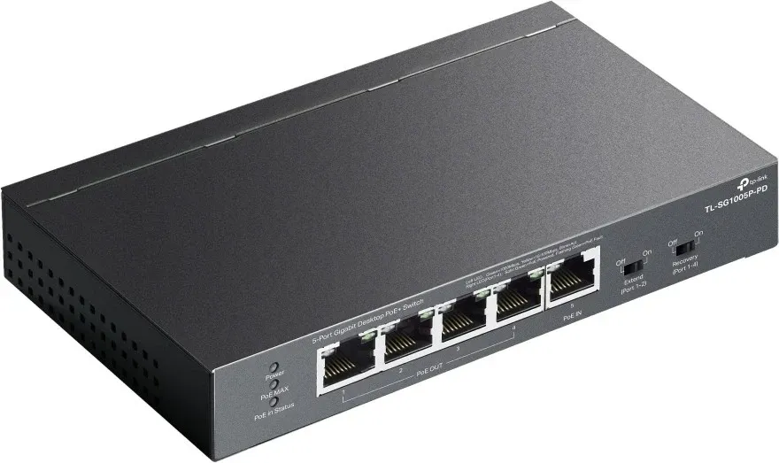 Switch TP-Link TL-SG1005P-PD, 5 porta Gigabit, PoE, Zi - 4