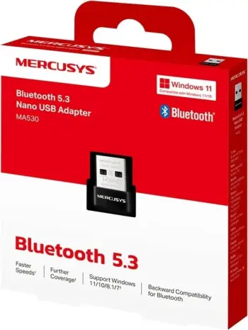 Adapter Bluetooth TP-Link Mercusys MA530, USB Type-A, Bluetooth 5.3, nano, i zi
