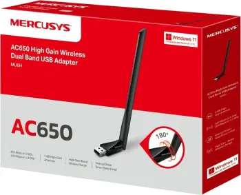 Adapter Wi-Fi USB TP-Link Mercusys AC650, Dual Band, 650 Mbit/s, i zi
