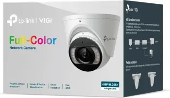 Kamerë sigurie TP-Link INSIGHT S445, IP, jashtme, wired, 64m, 120dB, tavan, bardhë