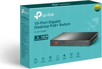 Switch TP-Link TL-SG1210MP, 8 porta Gigabit, PoE+, i zi