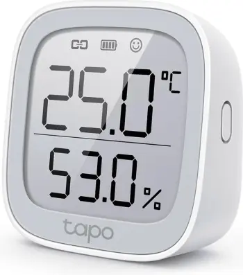 Termostat dhe sensor temperaturë/lagështi, TP-Link Tapo T315, ekran dixhital, i brendshëm, bardhë