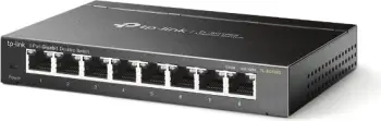 Switch TP-Link TL-SG108S 8 porte Gigabit desktop i pamenaxhuar, e zezë
