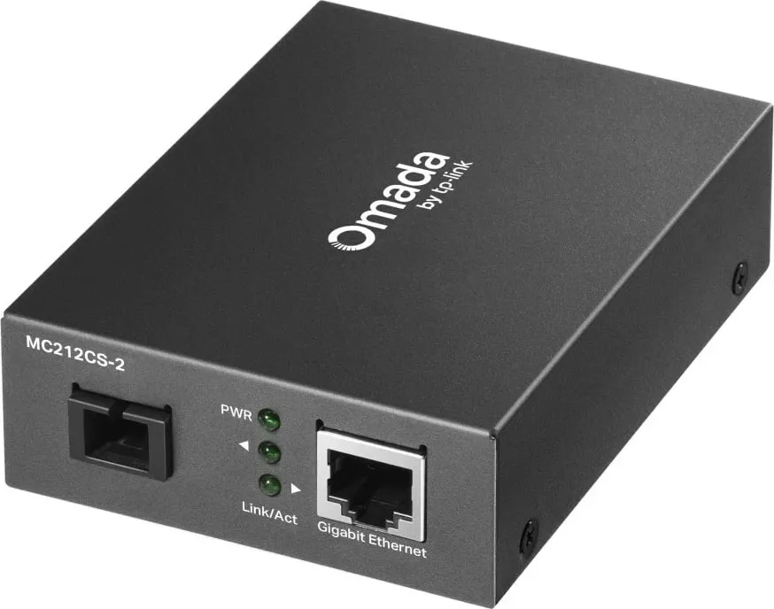 Konvertues media TP-Link Omada MC212CS-20, 1000 Mbit/s, Single-mode, i zi - 1